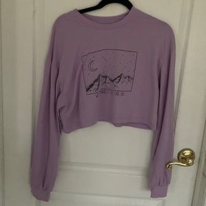 Purple crop top 💜